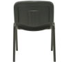 PIQUERAS Y CRESPO Alcaraz Silla Confidente Apilable con Asiento Tapizado ARAN Negro
